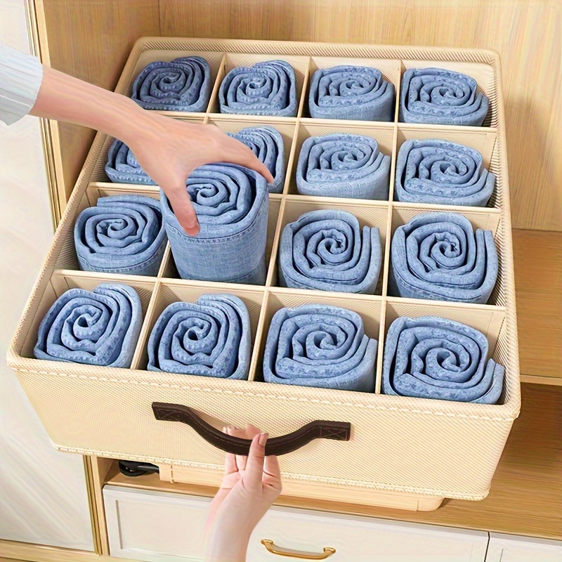 Foldable Underwear Drawer Storage Boxes, Washable Clothes Storage Drawers  For Bras, Socks, Ties, Belts, Scarves, Household Space Saving Organizer Of  Wardrobe, Closet, Bedroom, Home, Dorm - Temu