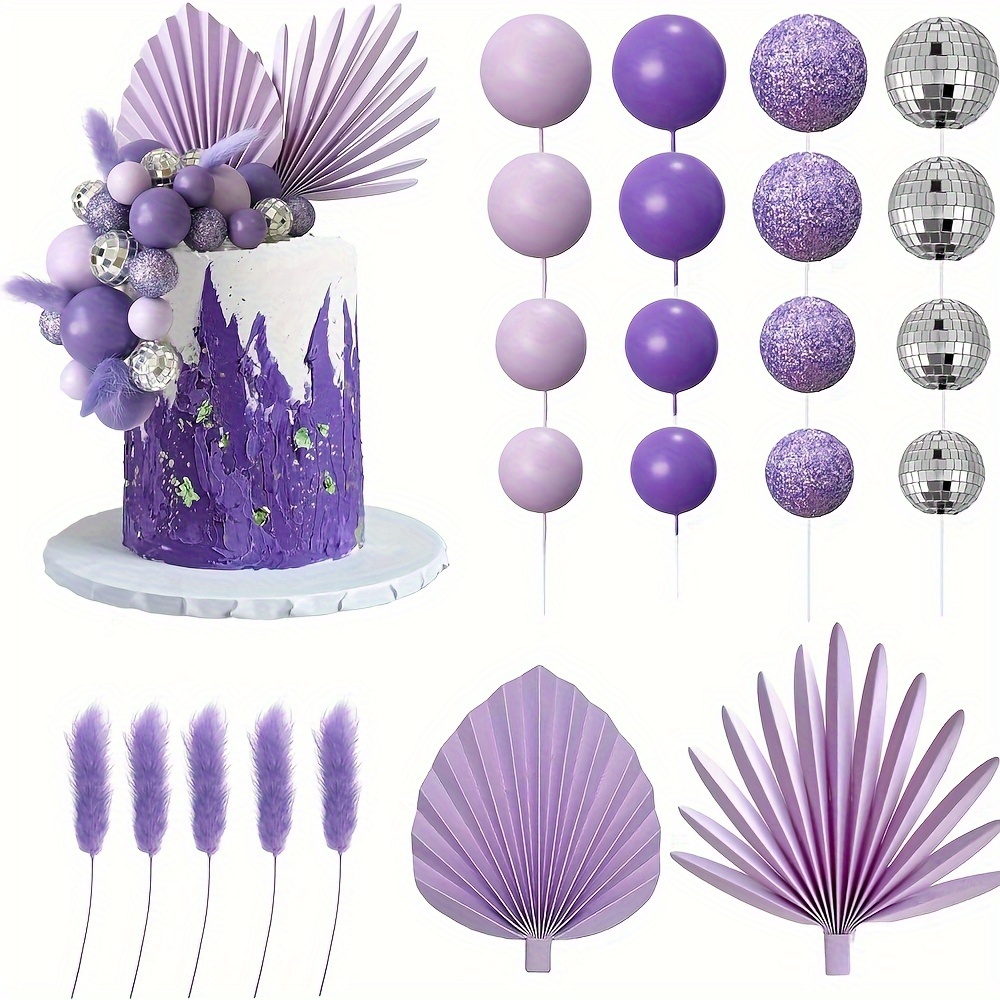 12pcs Balloon String Insert Happy Birthday Decorations Happy Birthday  Balloon Cupcake Toppers Balloon Party Favor Pearl Ball Toppers Cake  Adornments