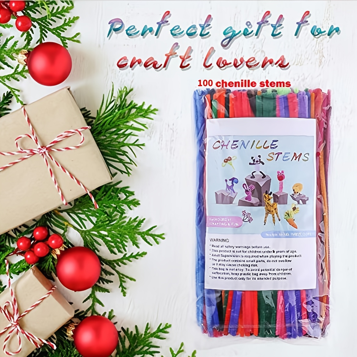 Pipe Cleaners Chenille Stem Craft Pipe Cleaners Christmas - Temu