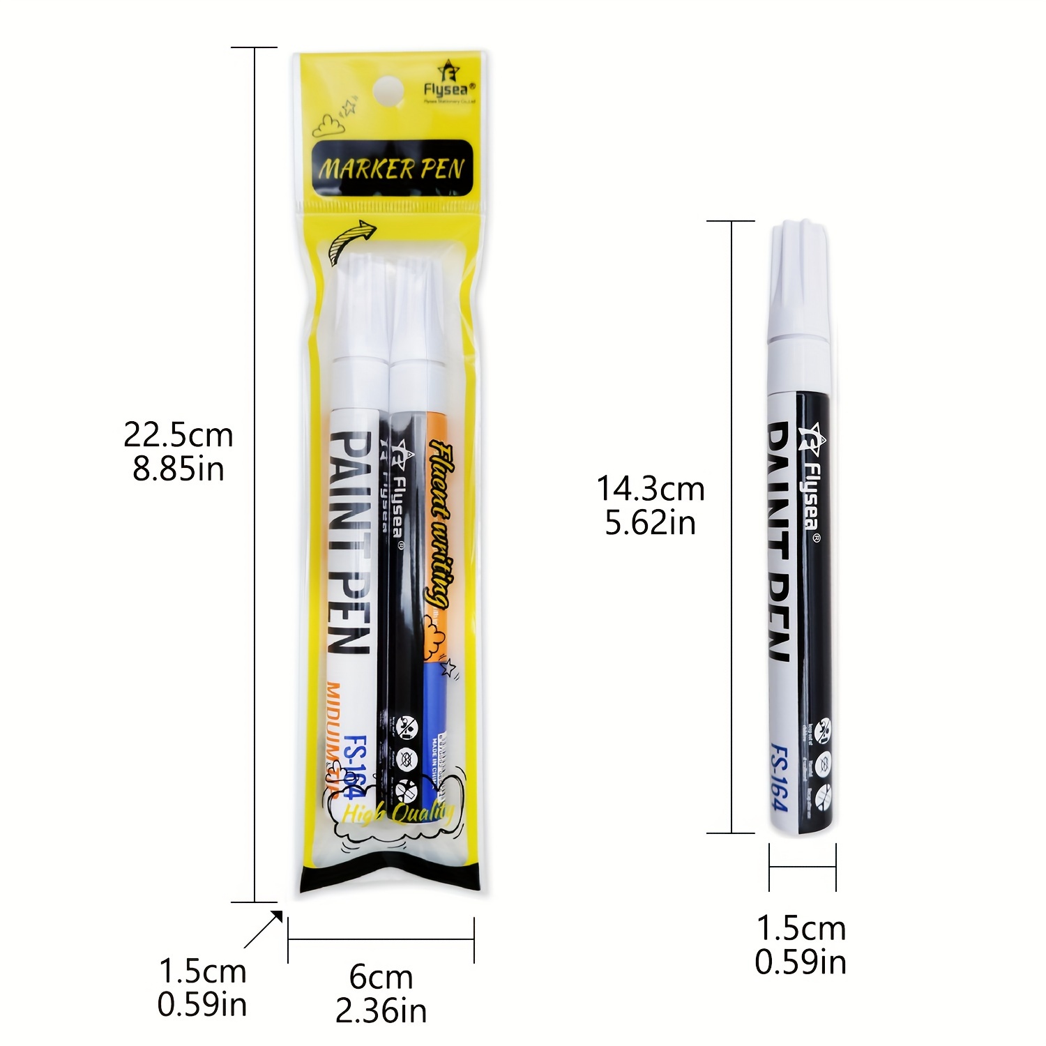 Permanent Paint Pens Quick drying Waterproof Markers - Temu