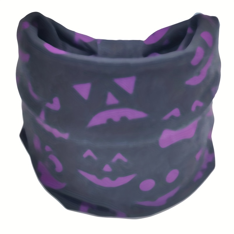 Pumpkin Horror Face Headband Stretchy Sports Hair Band