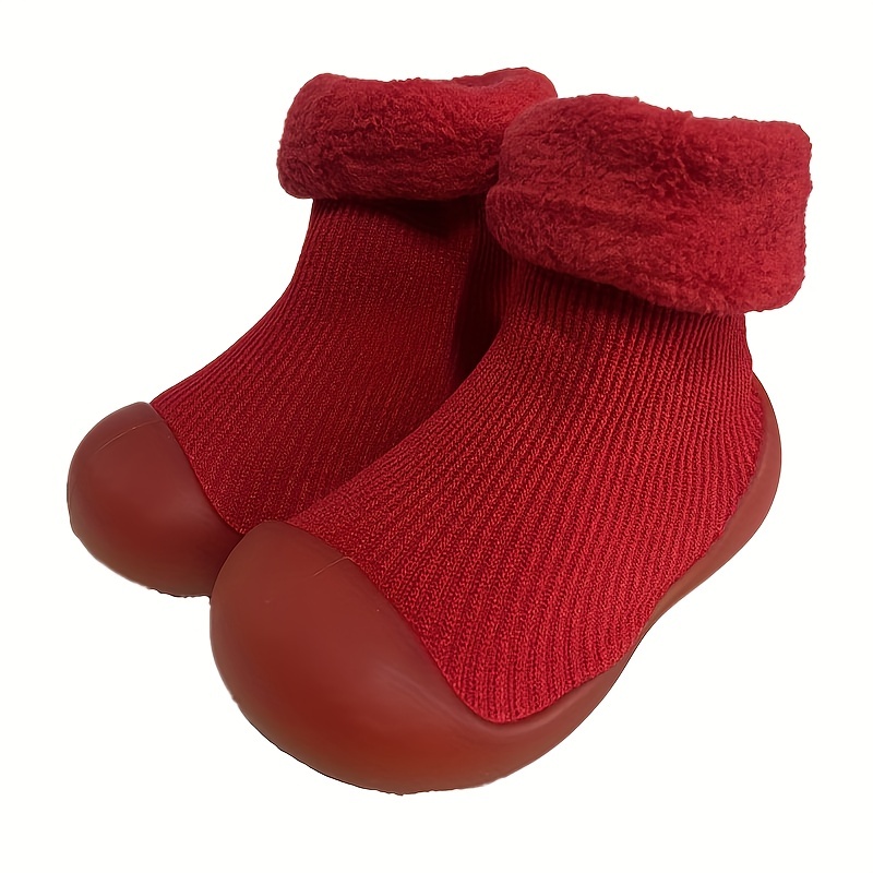 Casual Comfortable Slip On Sock Shoes For Baby Boys, Breathable Non Slip Walking Shoes For Indoor Outdoor, Autumn And Winter