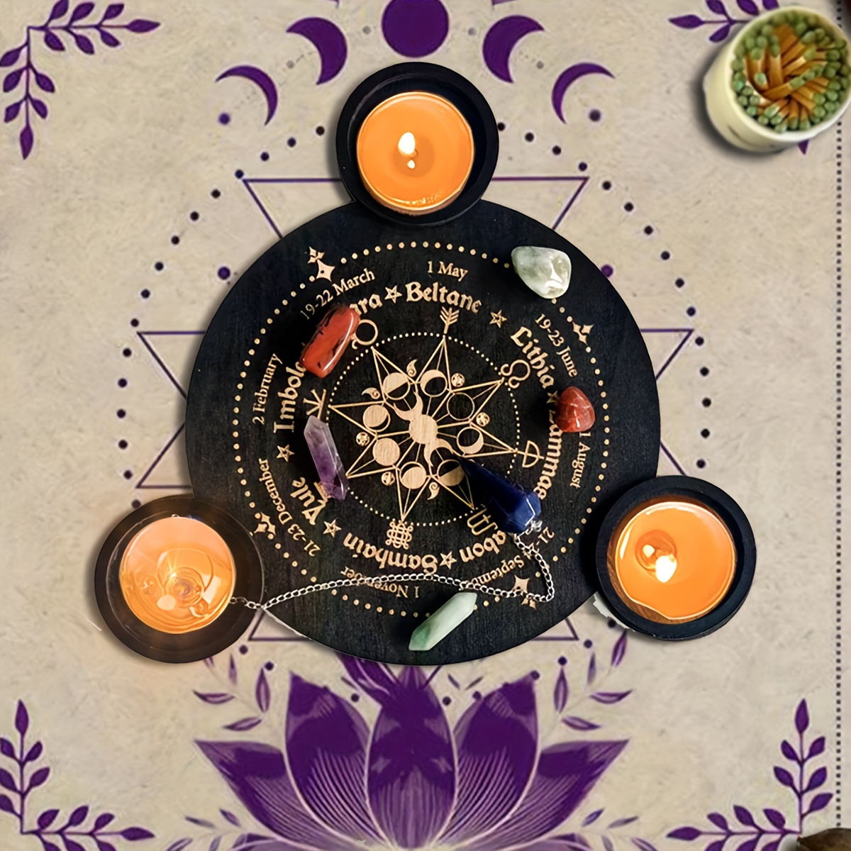 Witchcraft Supplies Kit For Witch Altar Spell Candles For - Temu