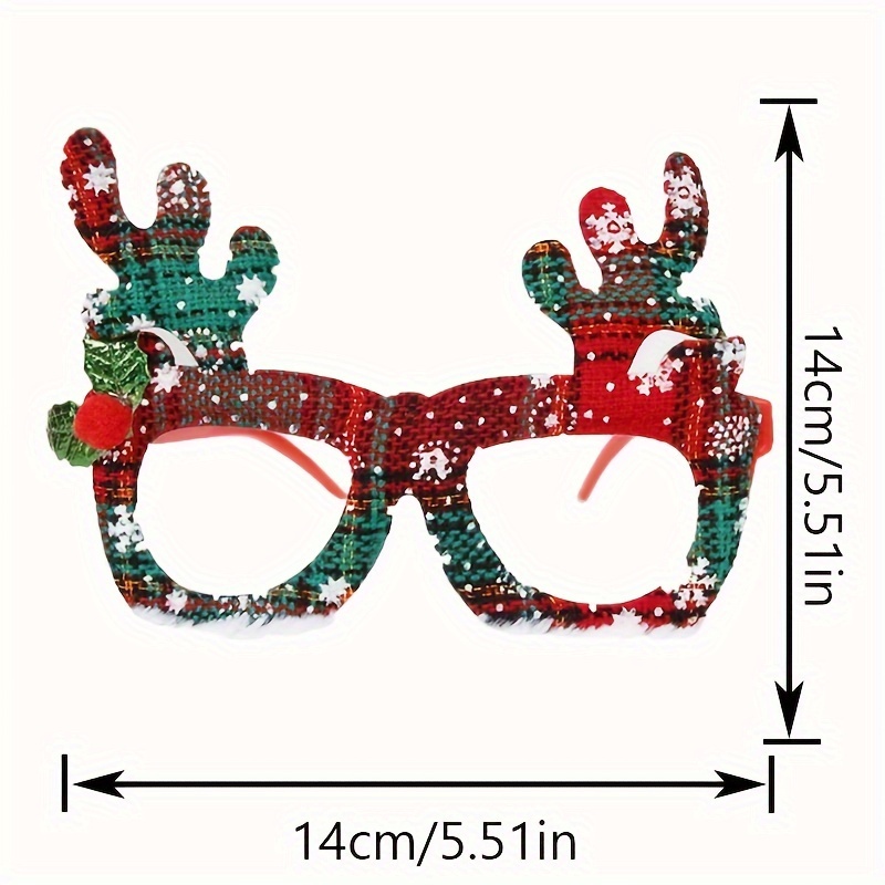 6pcs christmas decorative glasses christmas gifts holiday Temu