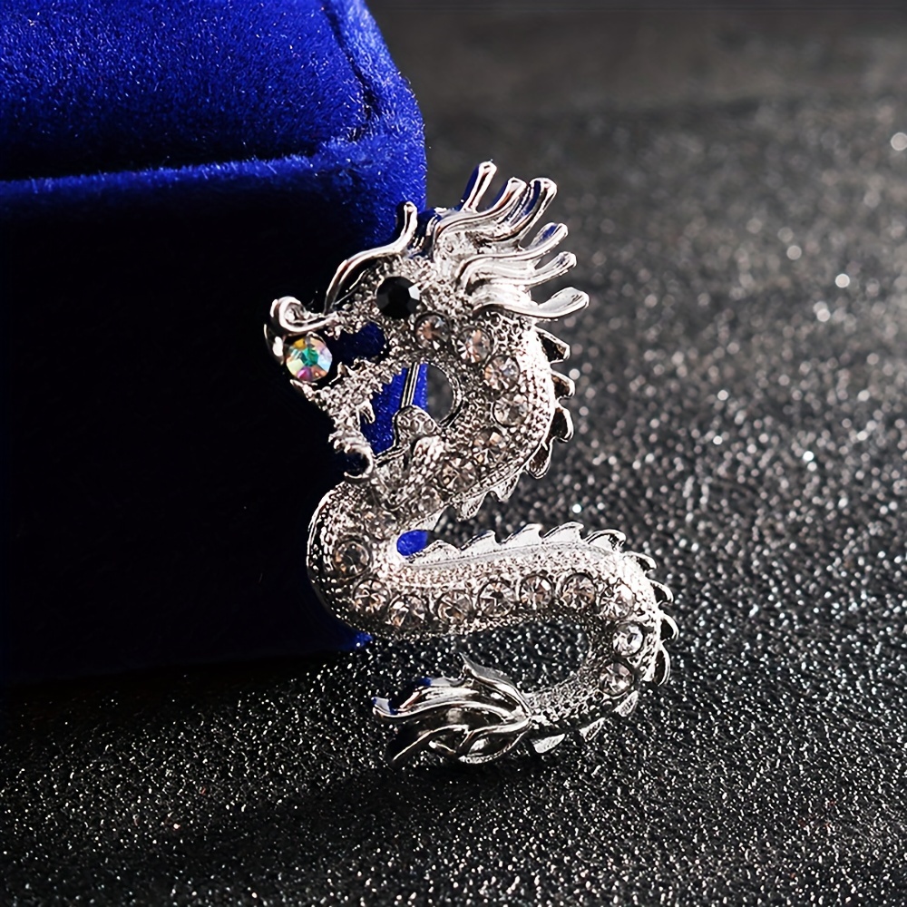 Chinese New Year Festive Decorations Zodiac Dragon Badge, Exquisite Dragon  Brooch, Totem Bag Badge Men's Accessories Brooch