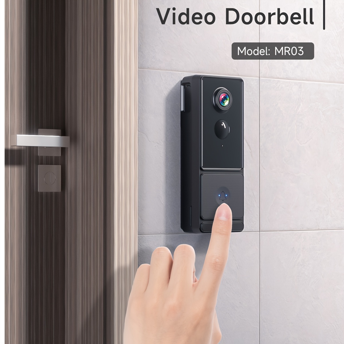  Smart Doorbell Camera Wireless Clearance, Smart WiFi Video  Doorbell with Chime,IP65, Night Vision,2.4G WiFi Compatible，Indoor Chime  Include, Battery-Powered Smart WiFi Doorbell for Home Security : Tools &  Home Improvement