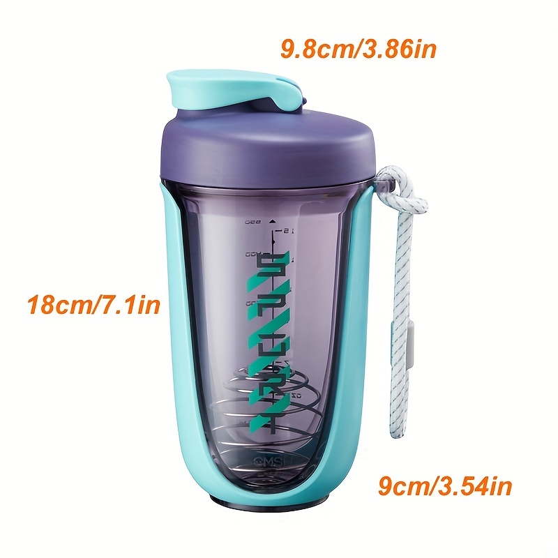 14 Oz Protein Powder Shaker Bottles Portable Hand Mixer Cups Bpa Free  Tritan Mug For Fitness Cocktail Smoothie Best Gym Accessories For Women  Men(whit