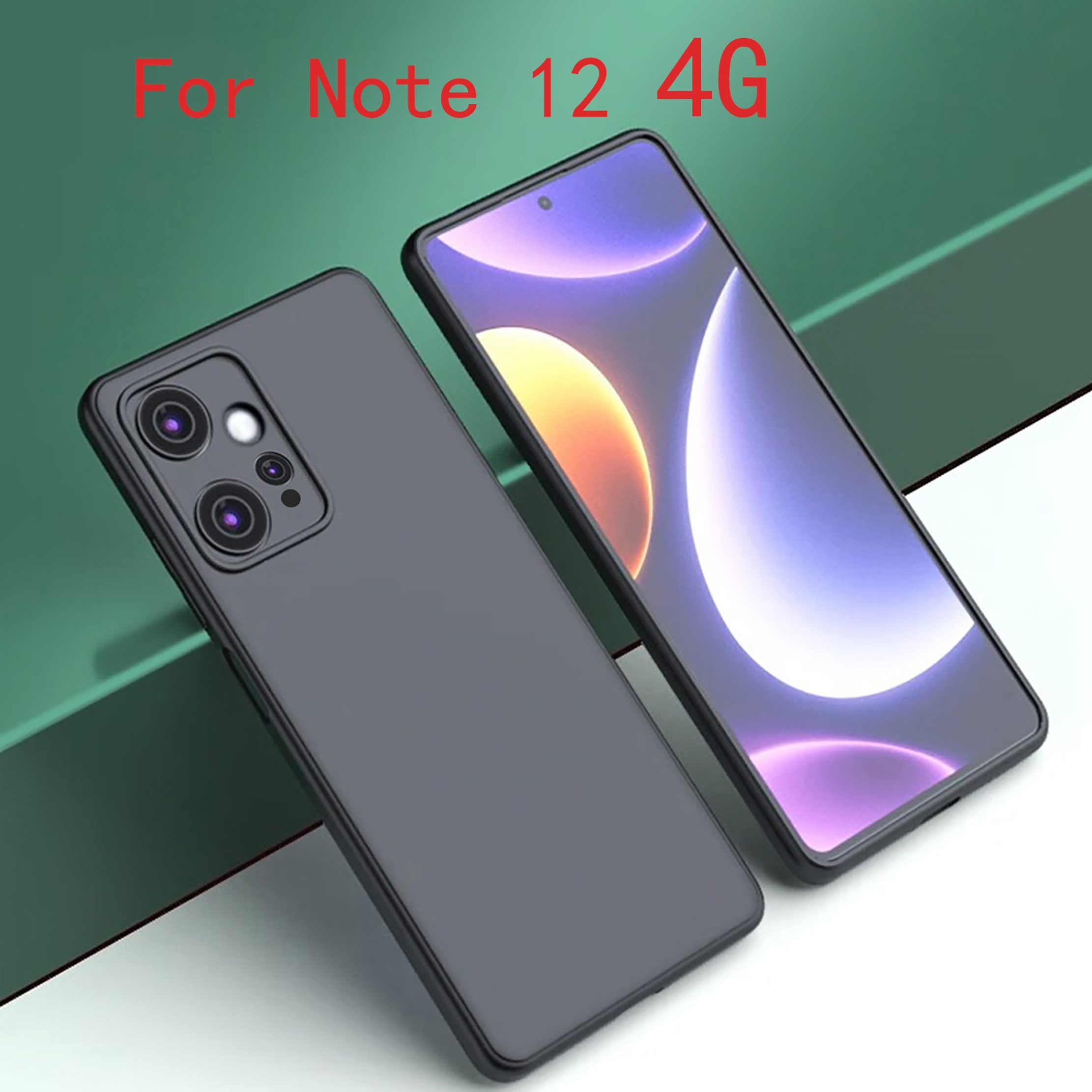 Compre Para Xiaomi Redmi Note 12 Pro 4G Fiber Reinicio de la Caja Del  Teléfono TPU 2.2 mm de Espesor Cubierta Del Teléfono de Goma - Verde en  China