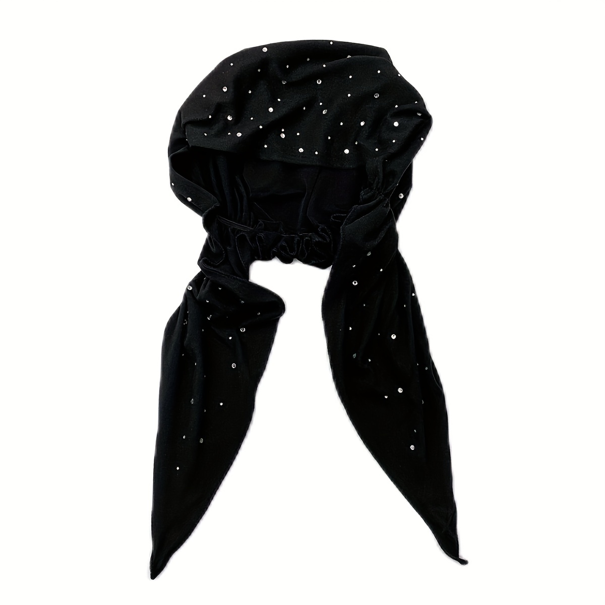 Rhinestone Decor Head Wraps Turban Bonnet Hijab Hat Skull Cap