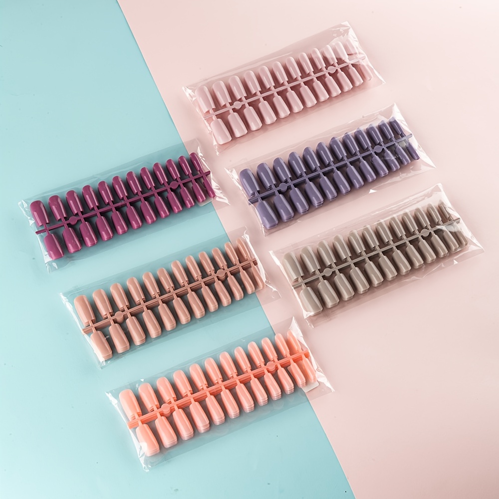Y2K Square Press On Nails Full Coverage Acrylic False Nails