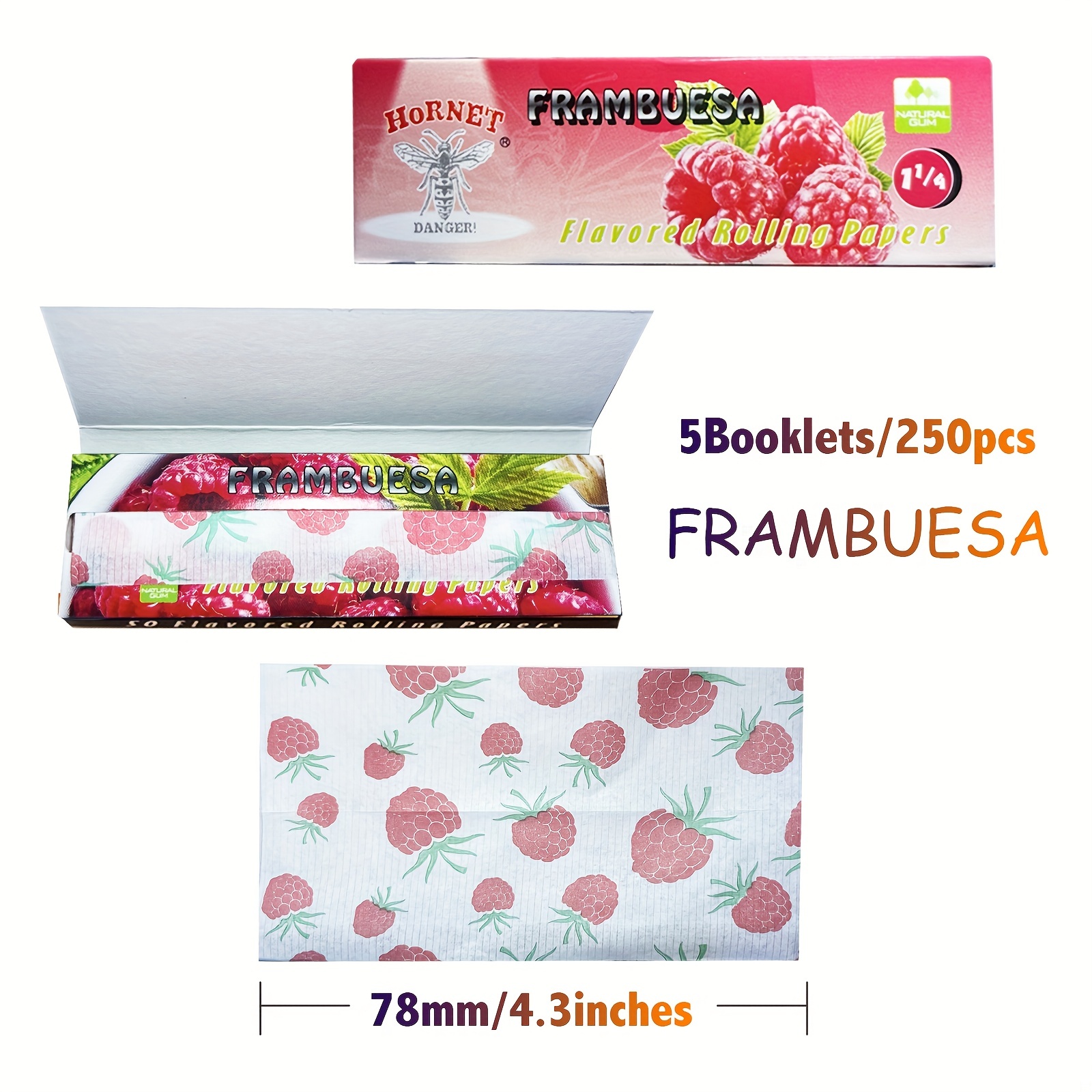 2/5booklets/ Rolling Paper Mixed Fruit Flavors Cigarette - Temu