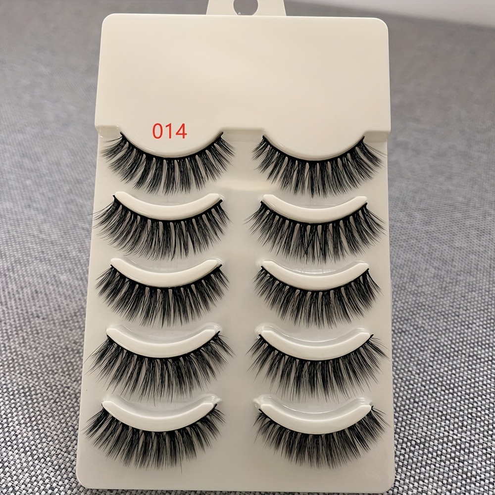3D Mink Lashes Natural Look Fluffy Cat Eye Wispy False Eyelashes Extension