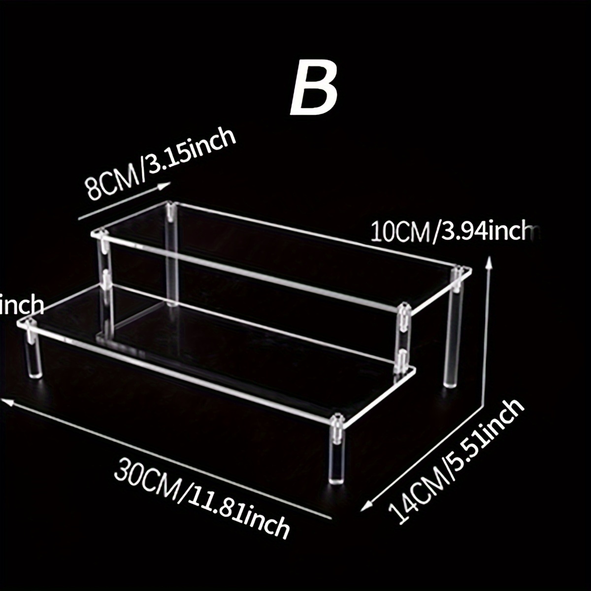 1pc Acrylique Échelle Poignée Support Jouet Support De Rangement