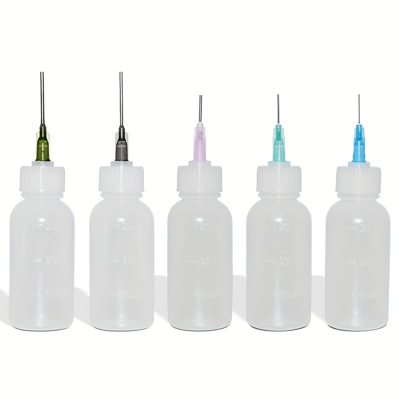 Precision Needle Tip Glue Applicator Bottle with Bent Blunt Needle Tip and  Tapered TT Needle for Oil, Adhesive, Liquid