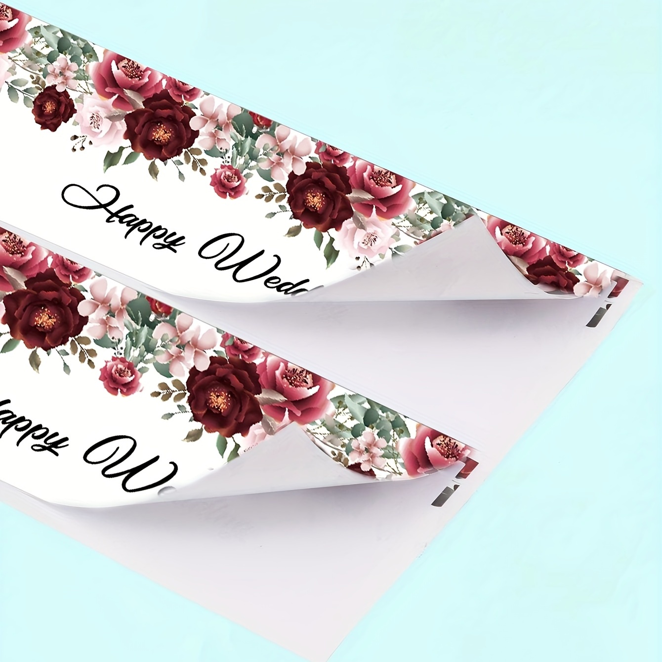 Elegant Wedding Water Bottle Sticker Set