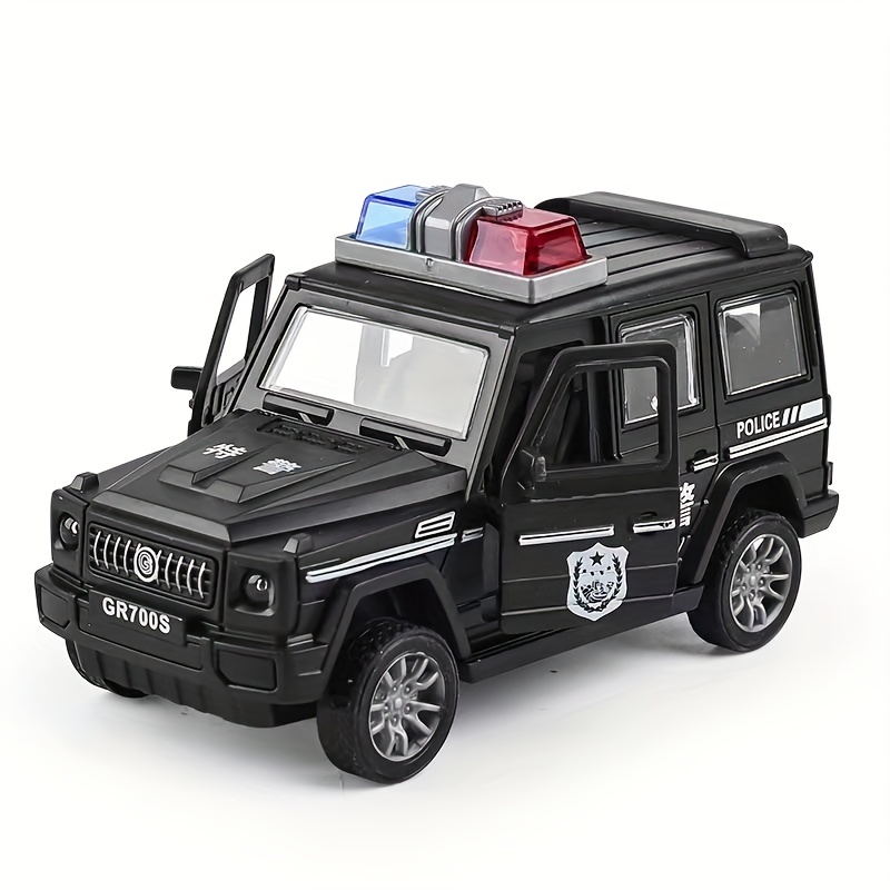 toy car inertia drop resistant openable door police car fire truck model off road small car 4
