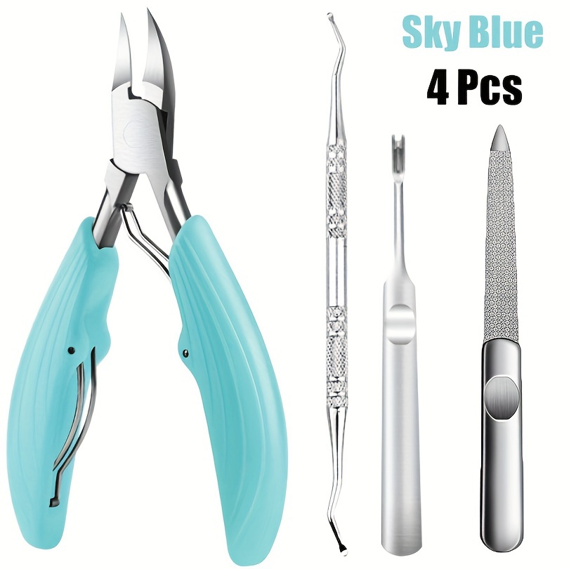 Professional Toe Nail Clippers Cutter ingrown toenail tool Thick Nail Dead  Skin Dirt Remover Super Sharp Curved Blade Nail Tools - AliExpress
