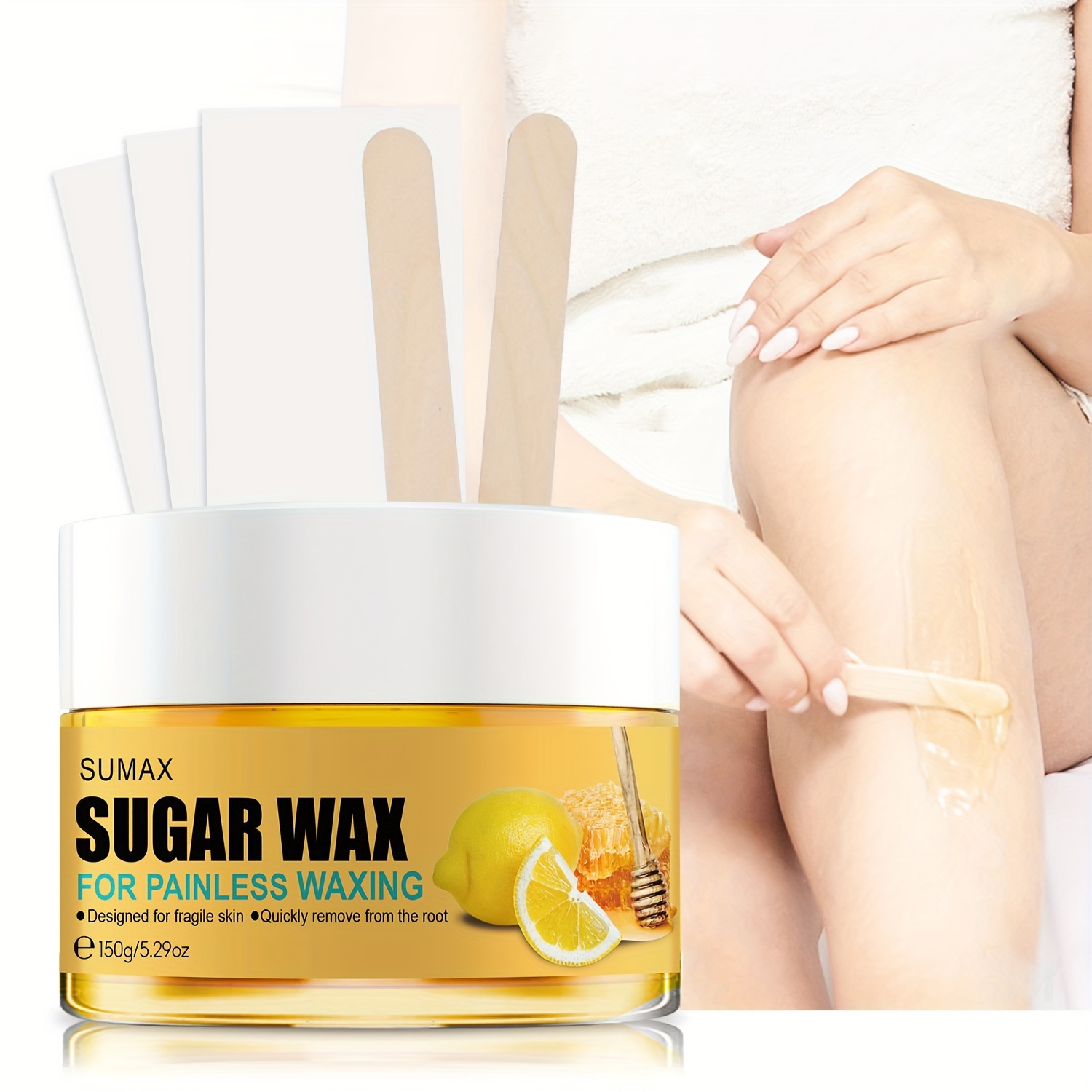 Honey Lemon Wax Painless Hair Removal Suitable Legs Armpits - Temu
