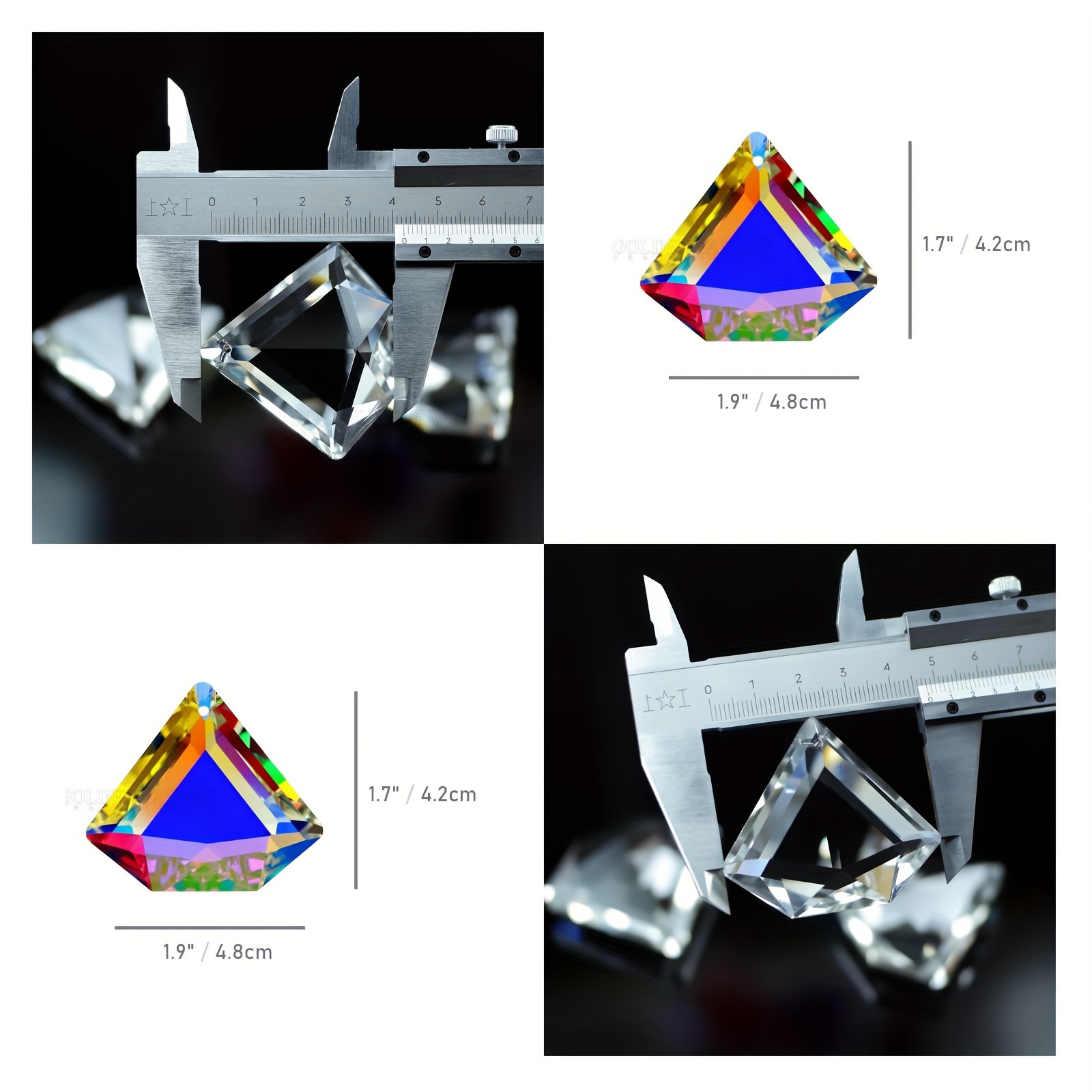 XiYee 5 Pezzi Acchiappasole Cristallo, Crystal Suncatcher, Pendenti Prismi  Cristallo, Appeso Arcobaleno Prisma Finestra, Pendenti Suncatcher  Decorazione per Casa Giardino Nozze