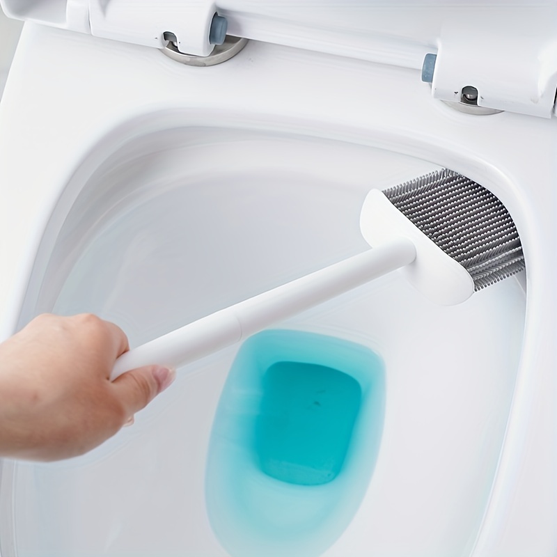 Silicone Flex Toilet Brush Toilet Cleaning System Wall - Temu