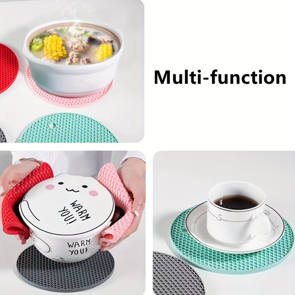 Multifunction Heat Resistant Silicone Mat Drink Cup Coaster