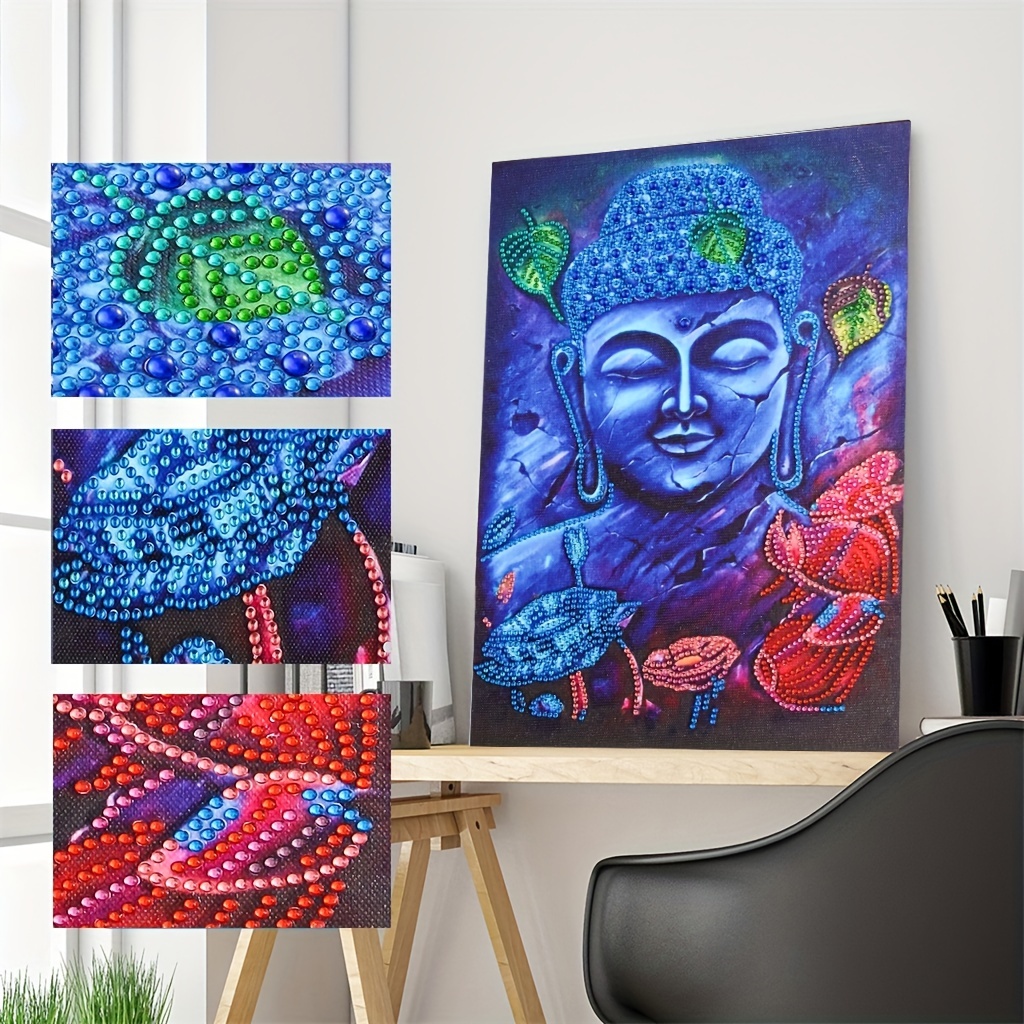 Diy Artificial Diamond Painting Kits, Buddha Religious Faith 5d Special  Shape Artificial Diamond Painting For Adults Beginners, Part Drill Crystal  Rhinestone Painting Art Craft Kits For Home Wall Decor - Temu