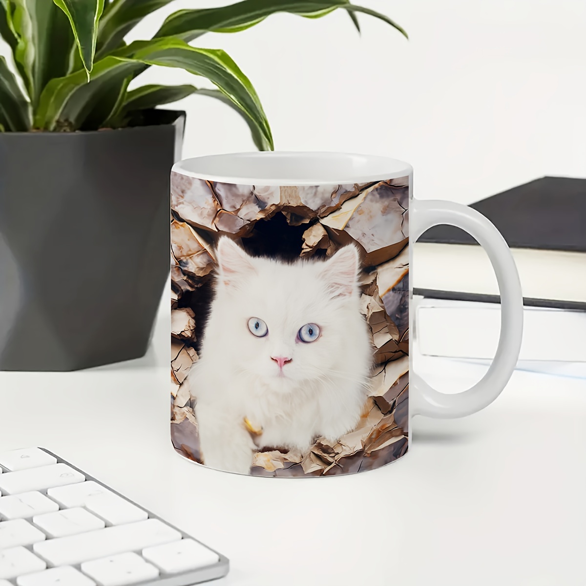 Halloween Cute Ceramic 3d Black Cat Coffee Cup Cat Lovers - Temu