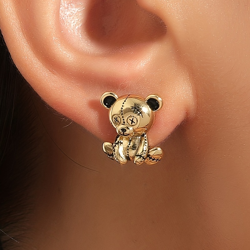 Bear Stud Earrings