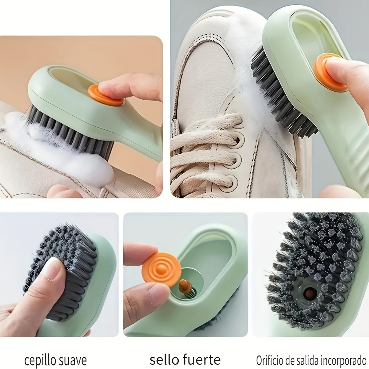 Multifunctional Liquid Shoe Brush Shoe Brush With Liquid Box - Temu