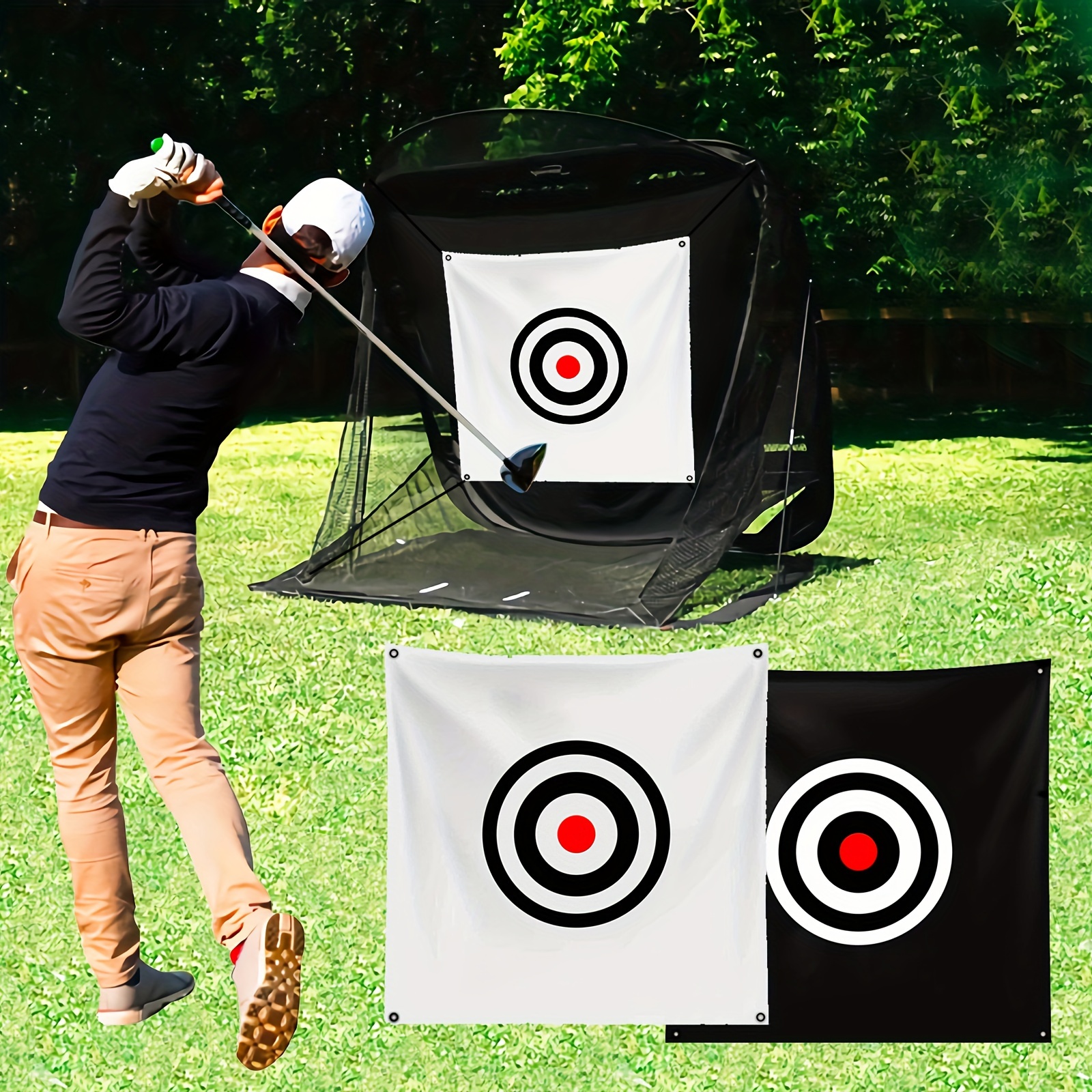 Golf Target Cloth 58 X 59 Hitting Targets For Driving Range Backyard  Outdoor Indoor, Swing Training Aids