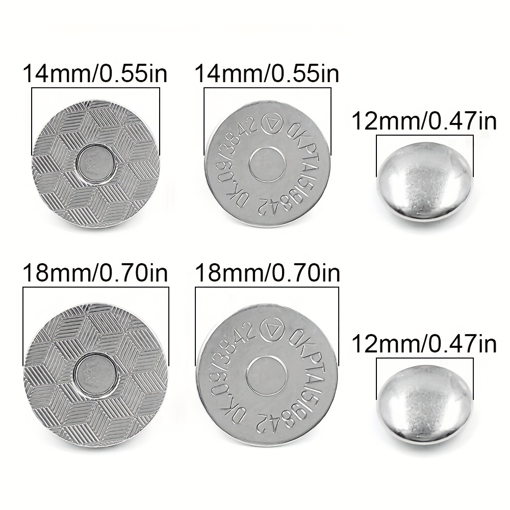 18 MM Thin Magnetic Snaps