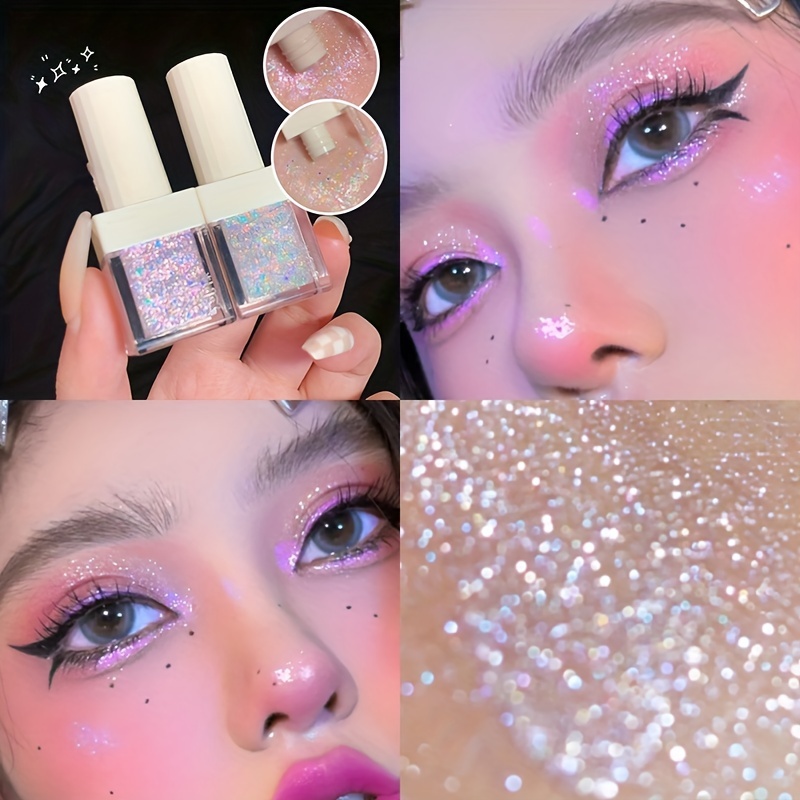 

Brighten And Highlight Your Eyes With 6 Color Liquid Eyeshadow Stick - Glitter Sequins Texture For Eyeliner And Eyelid Under Crease Makeup