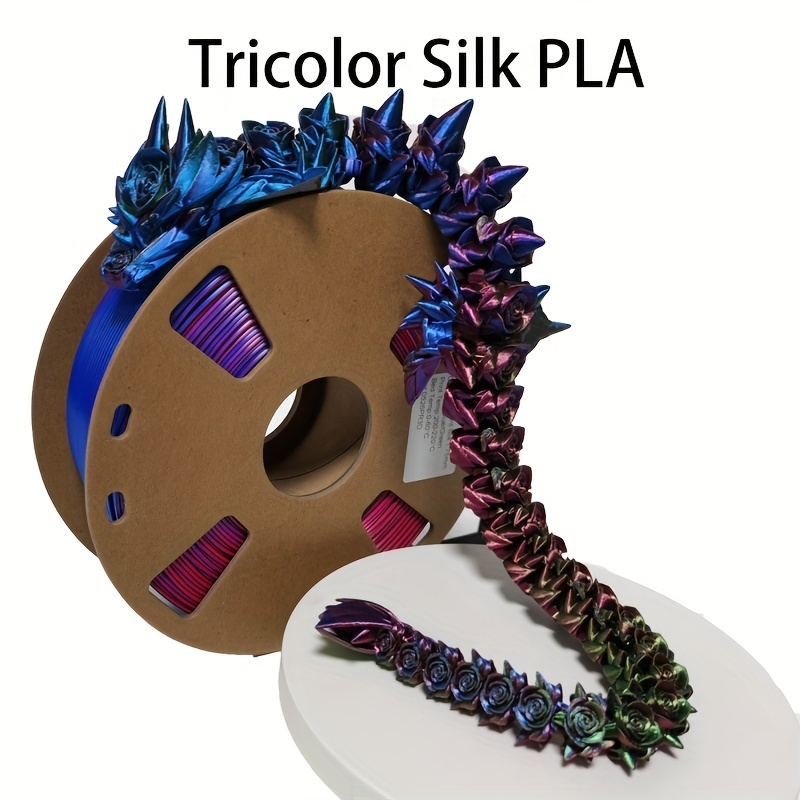 1.75mm PLA / SILK Rainbow Filament Set 1kg/2.2Lbs (4 pcs, each 250g/0.55Lbs  ) for 3D Printer 3D Printer Filament