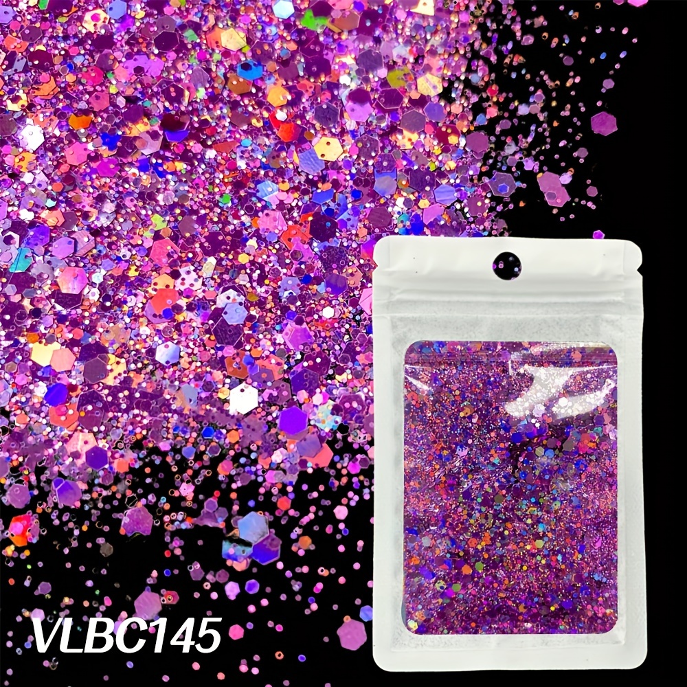 Bag Holographic Chunky Glitter Craft Glitter For Resin Art - Temu