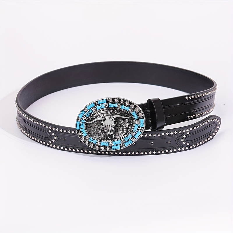 Durable Versatile Men's Automatic Buckle Belt Single-layer Cowhide  Checkerboard Pattern Width, Strong Tensile Strength, Adjustable, 304  Stainless Steel Buckle - Temu