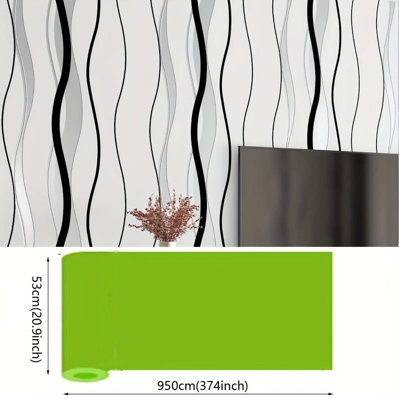 Black Horizontal Stripe Fabric, Wallpaper and Home Decor