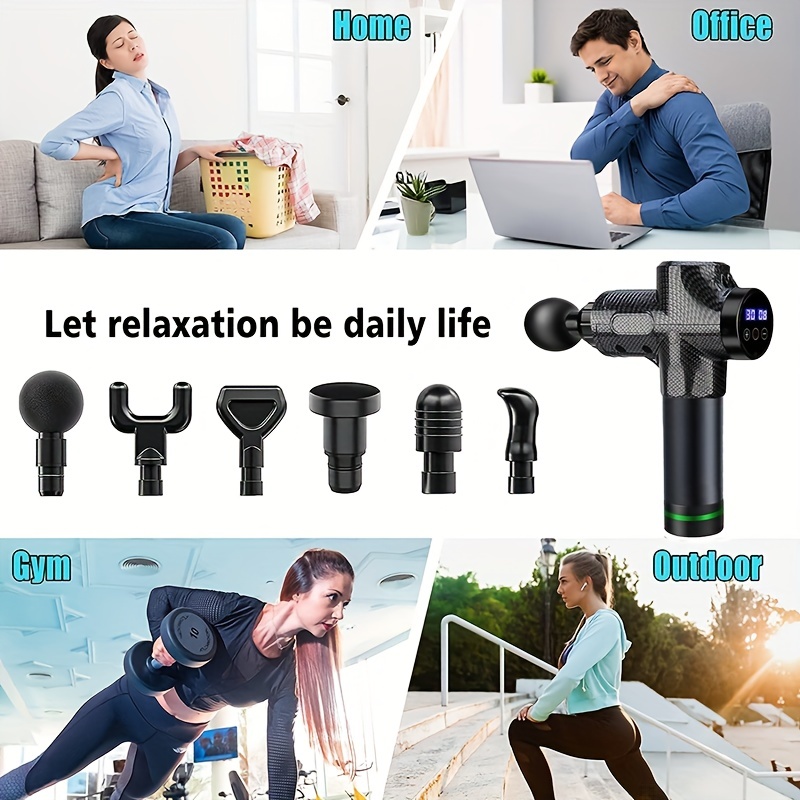 Muscle Massage Gun Deep Tissue Body Back Sports Athletes - Temu