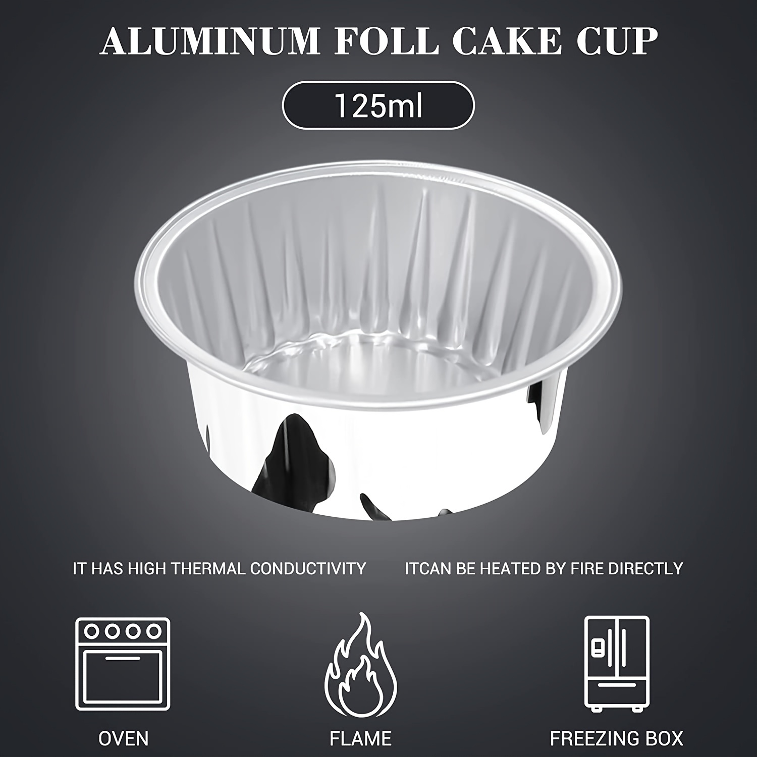 Disposable Lamikins Aluminum Foil Baking Cup With Lid - Temu