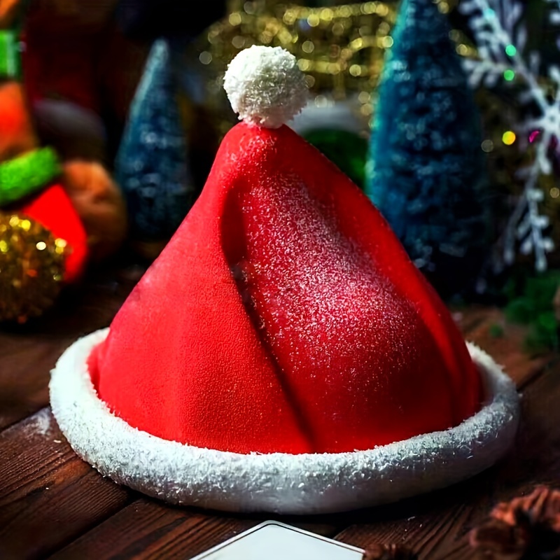 Silicone Christmas Baking Mold 6 Cavities Christmas Hat - Temu