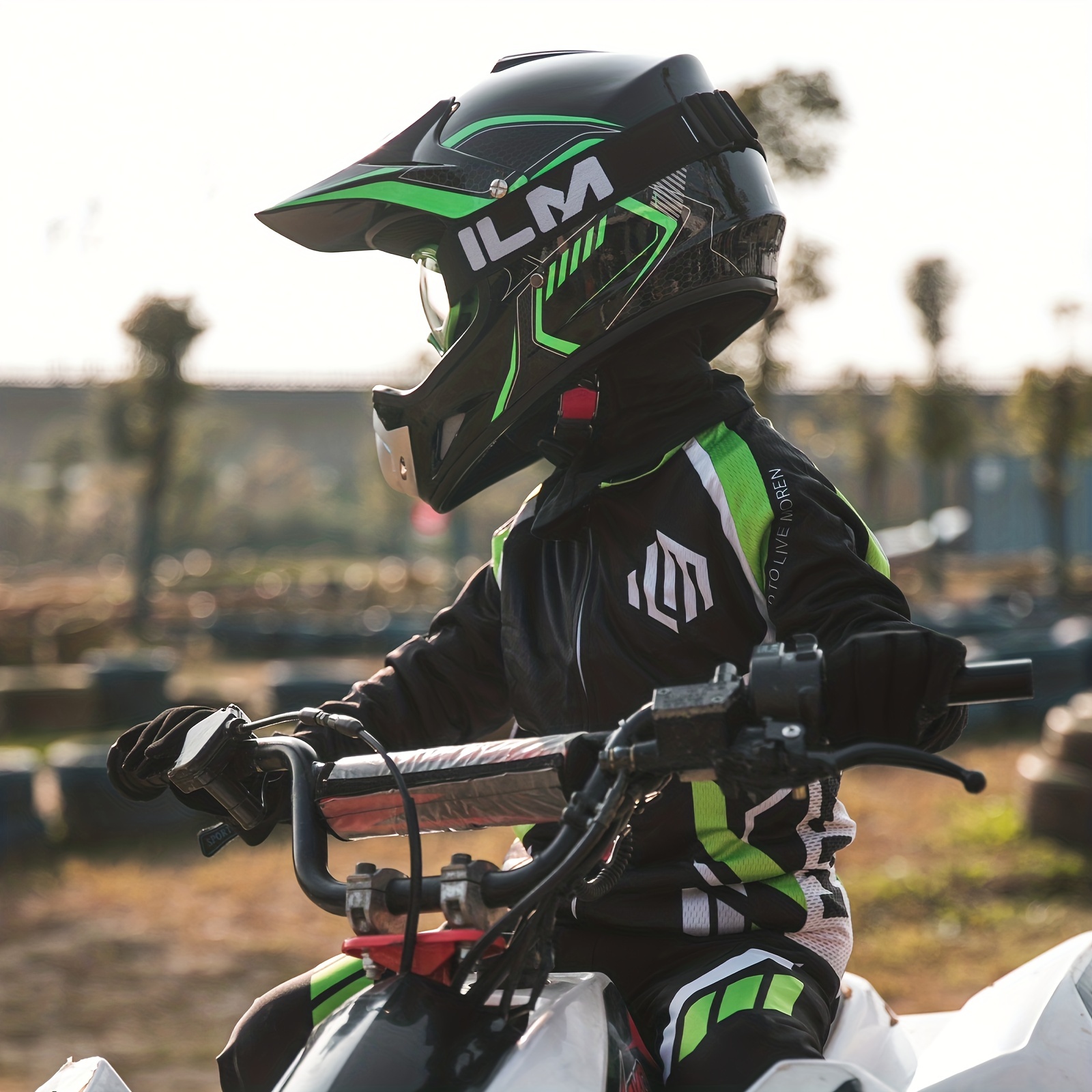 Ilm Bld-818 Youth Kids Dirt Bike Helmet Atv Motocross Dot Off-road Street Helmet Unisex-child Motorcycle Full Face Helmet
