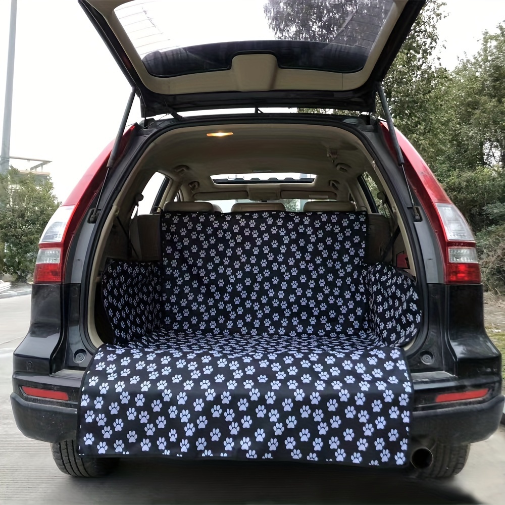 TEMU Waterproof Dog Car Trunk Mat For And Road Trips, Scratch Paw Print Pet Trunk Mat, Protects Car Interior From Dirt And Scratches