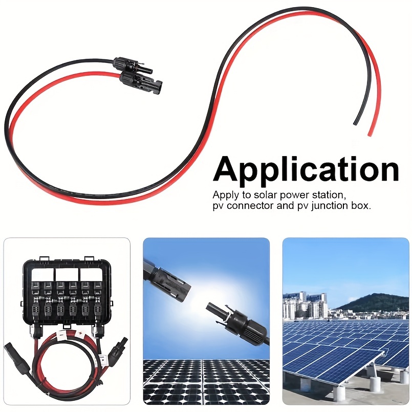 MC4 adaptateur Y-branch, connecteurs M/M/F et F/F/M, pour câble solaire