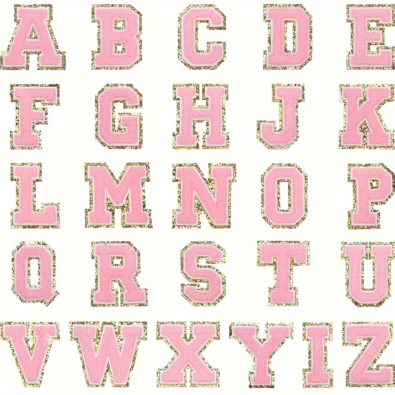 Parches de letras ADHESIVAS- parches de letras de chenilla- parches de  letras adhesivas- pegatinas para portátiles- pegatinas para teléfonos-  letras