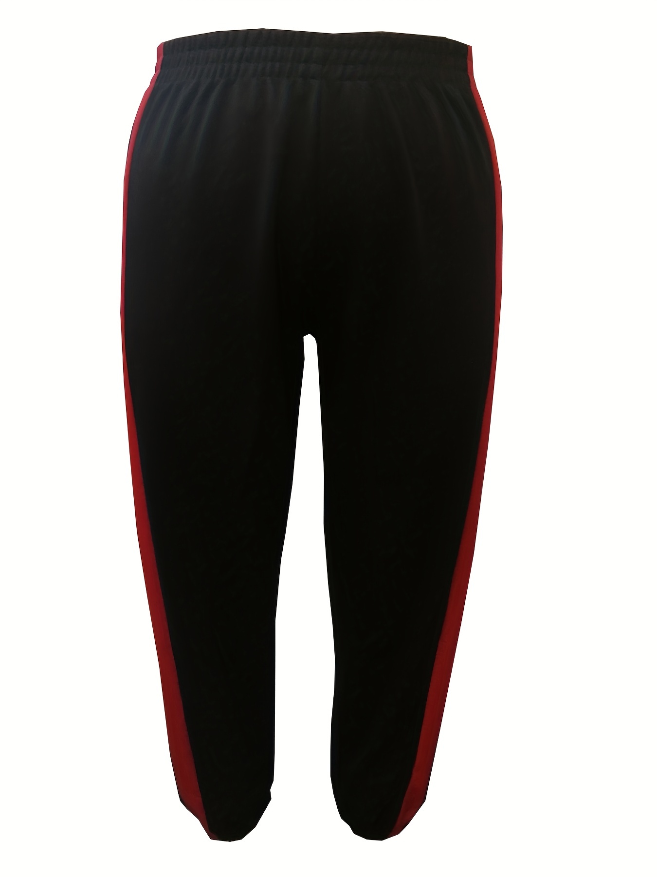 Black-Red Side Stripe Joggers, Womens Joggers