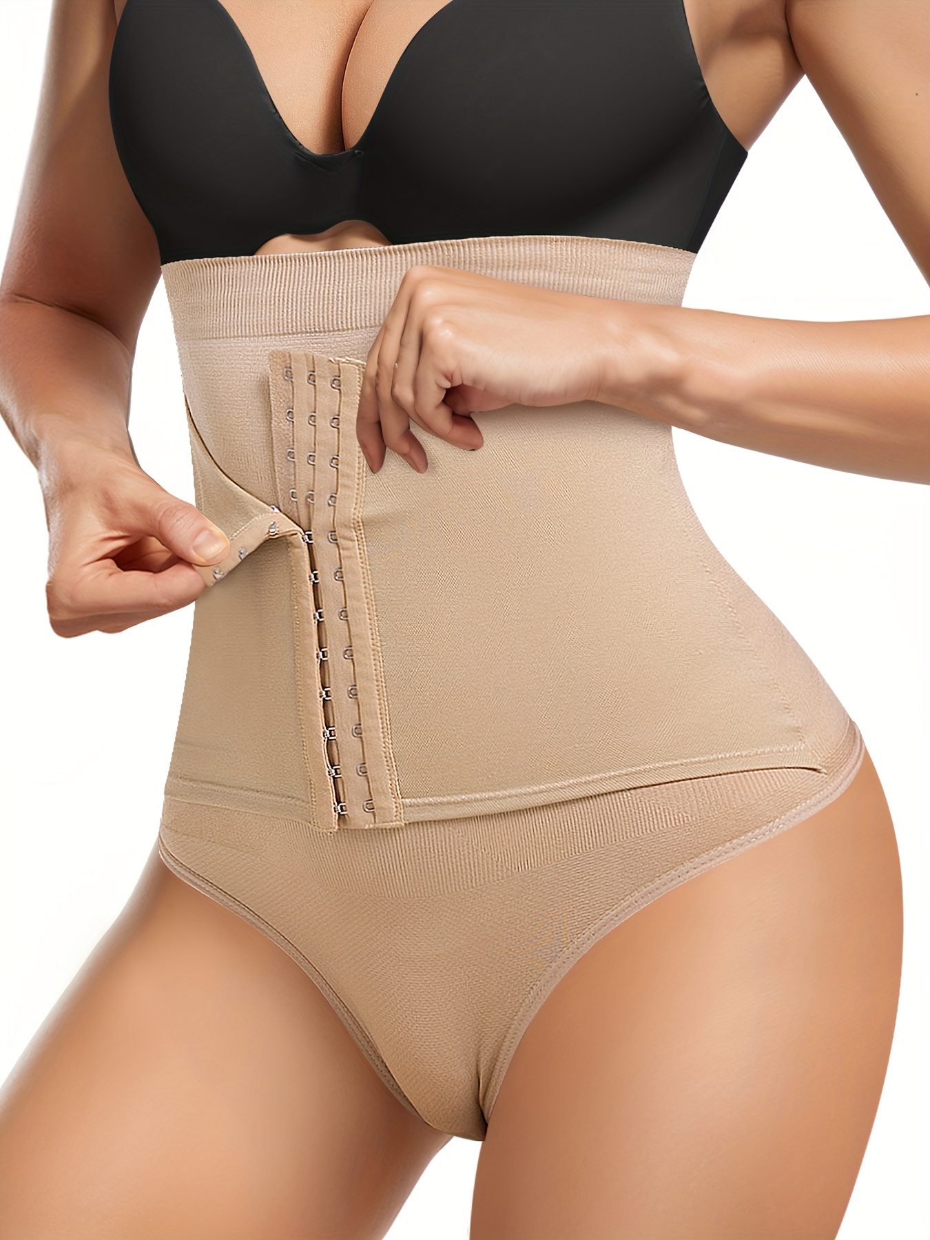 Women Slimming Body Shaper Butt Lifter Lace Brim Hi-Waist Panty Seamless  Waist Trainer Tummy Control Shapewear