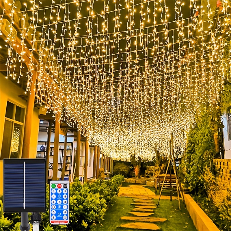 18 Colors Waterproof 300 Led String Lights With Remote - Temu