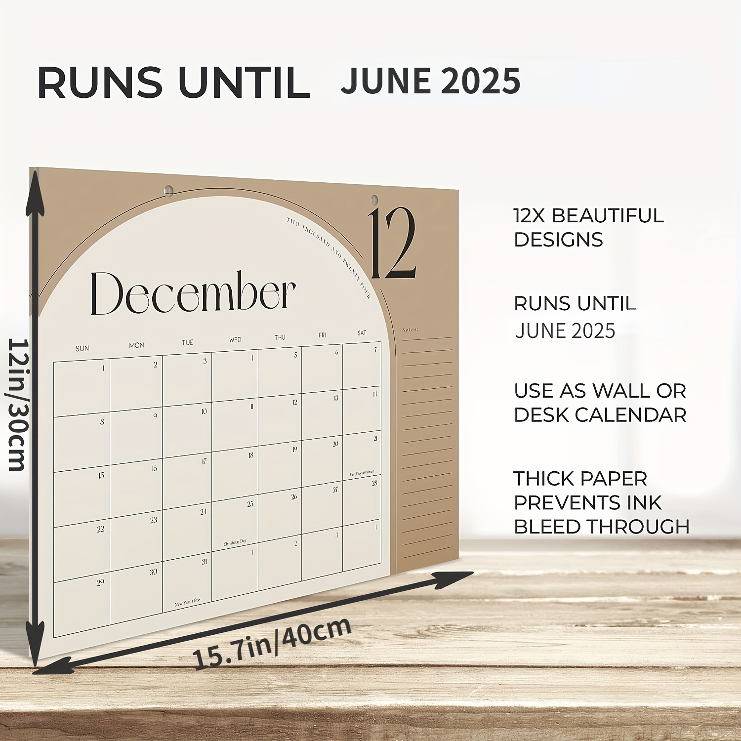 1 Pack Calendrier De Bureau Esthétique 2024 2025 Calendrier - Temu