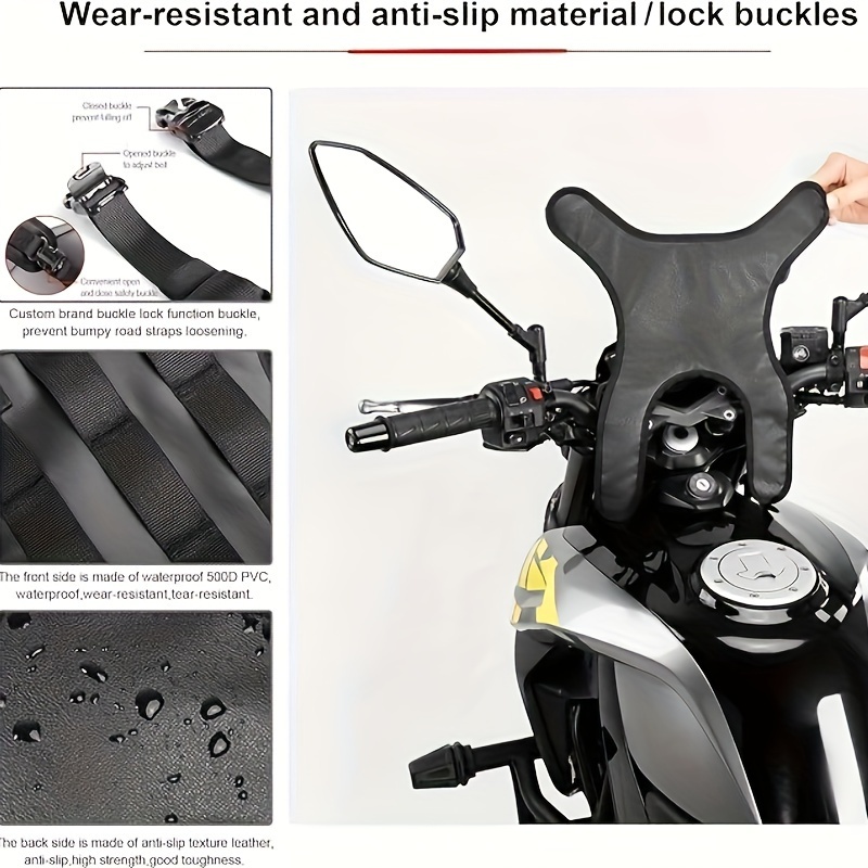 Motorcycle fuel tank vest set