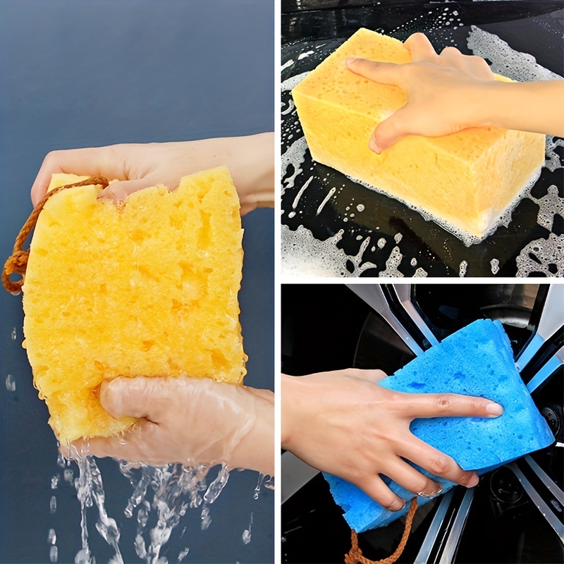 Temede Large Cellulose Sponges, Kitchen Sponges for Dish, 1.4 Thick Heavy  Duty Scrub Sponges, Non-Scratch Dish Scrubber Sponge for Household,  Cookware, Bathroom, Compressed Packaging 5pcs