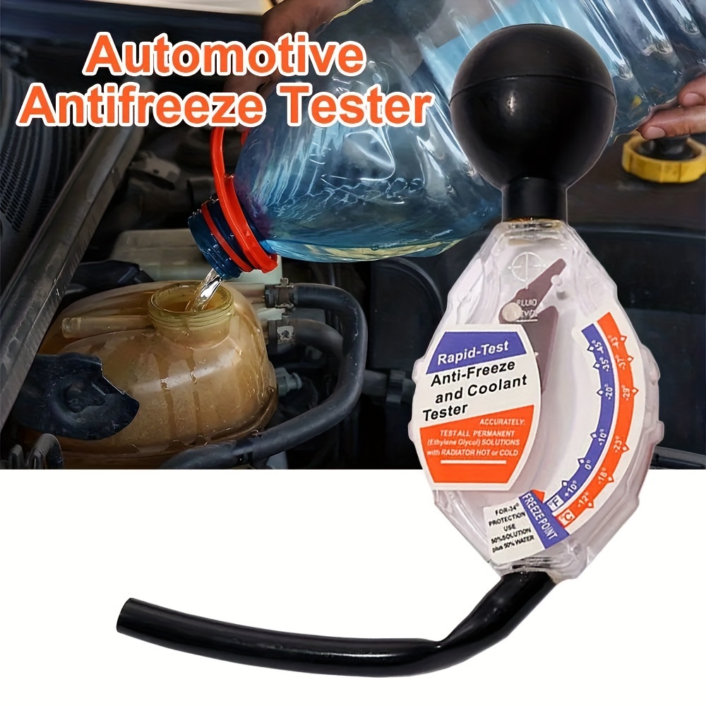 Dial Type Coolant Tester, Rapid-test Anti-freeze Densitometer Coolant  Tester Automotive Antifreeze Tester For Ethylene Glycol Coolant